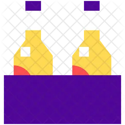 Beer Bottles Bucket  Icon