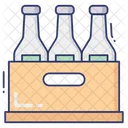 Beer Box Bottles Of Beer Bottles In Box Icon