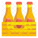 Beer Box Beer Bottle Drinks Icon
