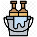 Bucket Beer Bottles Icon