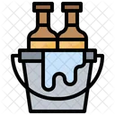 Bucket Beer Bottles Icon