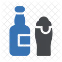 Beer Glass And Bottle  Icon