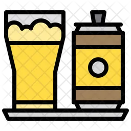 Beer Glass And Can  Icon