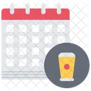 Beer Glass Calendar  Icon