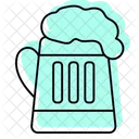 Beer Mug Color Shadow Thinline Icon Icon