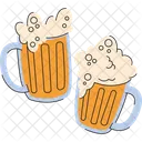 Beer Mugs Foam Icon