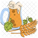 Beer Hops Wheat Icon