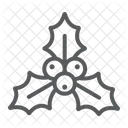 Weihnachten Stechpalme Beere Symbol