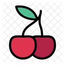 Beeren Kirschen Obst Symbol