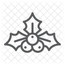 Weihnachten Stechpalme Beere Symbol