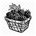 Beerenkorb Obst Container Symbol