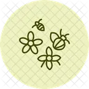 Bees on flowers  Icon