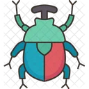 Beetle Rainbow Insect Icon