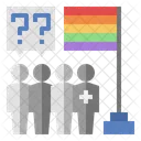 Hinterfragend Geschlechtslos Asexuell Icon