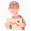Beggar Unemployment Homeless Icon