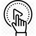 Beginnen Aktion Schaltflache Symbol