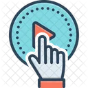 Beginnen Aktion Schaltflache Symbol