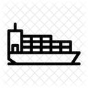 Container Schiff Ozean Symbol