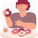 Leckerbissen Donut Essen Icon