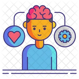 Behavior Icon - Download in Colored Outline Style