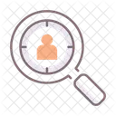 Behavioral Targeting Magnifying Glass User Icon