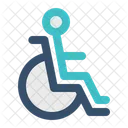 Behinderung Rollstuhl Patient Symbol