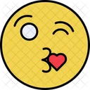 Beijo Emoji Emoticon Ícone