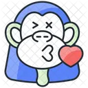 Beijo De Macaco Coroa De Macaco Macaco Ícone
