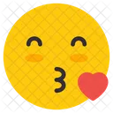 Beijo Emoji Emoticon Emotag Ícone