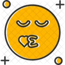 Beijo Beijo Emojiemoticon Rosto Fofo Expressao Feliz Emoji Emocao Humor Sorriso Rir Amor Triste Zangado Ícone