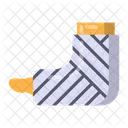 Beinverletzung Bein Verletzung Symbol