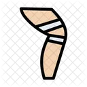 Verletzung Bein Gelenk Symbol
