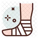 Beinverletzung Symbol