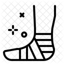 Beinverletzung Symbol