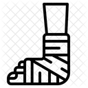 Beinverletzung Gebrochen Bein Symbol