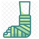 Beinverletzung Gebrochen Bein Symbol