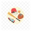Beisbol Equipo Jugador Icono