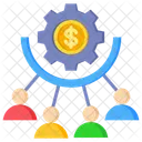 Beitrag Management Zusammenarbeit Symbol