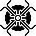 Verbinden Zentrisch Pfeil Symbol