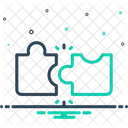 Verbinden Kombinieren Puzzlen Symbol