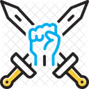 Angriff Waffe Angriff Symbol