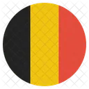 Belgica Bandera Circulo Icono