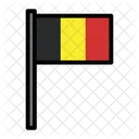 Belgica Pais Bandera Icono