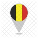 Belgica Pais Bandera Icono