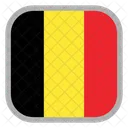 Belgica Bandera Pais Icono