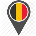 Belgien Standort Zeiger Symbol