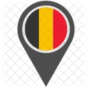 Belgium Location Pointer Icon