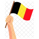 Belgium Hand Holding Nation Symbol Icon