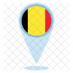 Belgium Location Flag Icon