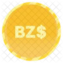 Belize Dollar Coin  Icon